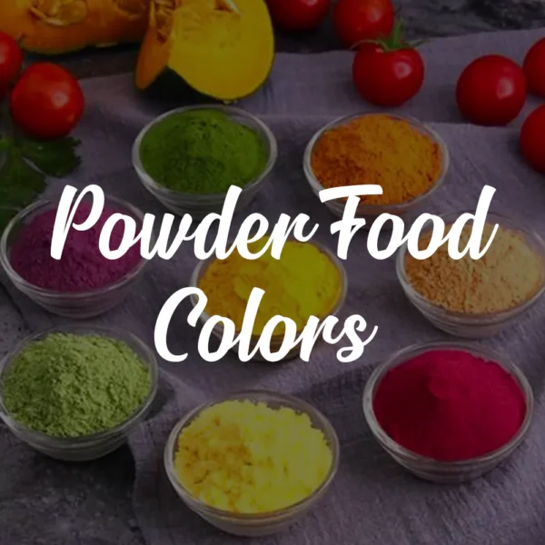 Vibrant Powder Food Colors for Cakes, Candies & Desserts – Available in Red, Blue, Green, Yellow, Chocolate