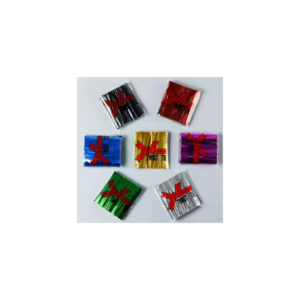 Metallic Twist Ties Coloured Spiral Ties For lollipop , Birthday Candy Bag 8 Colours Available 10cm/3.97in Wedding Party Gift Bags - Image 2