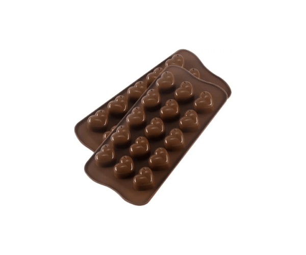 Heart-Shaped Silicone Mold for Chocolate & Candy - Non-Stick, High-Temperature Resistant, Energy Bars, Chocolate Molds