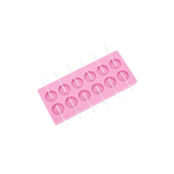 Lollipop Mold Round Silicone 12 Cavity - Image 2