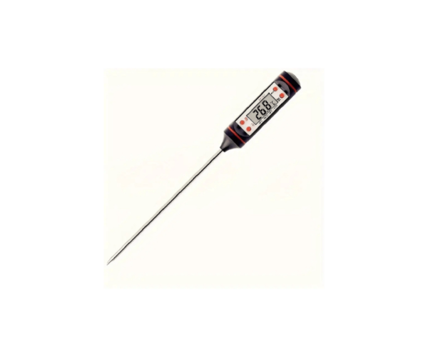 Digital Food Thermometer Pen with Stainless Steel Probe - Celsius/Fahrenheit, High & Low Temp Memory, Baking, and Cooking